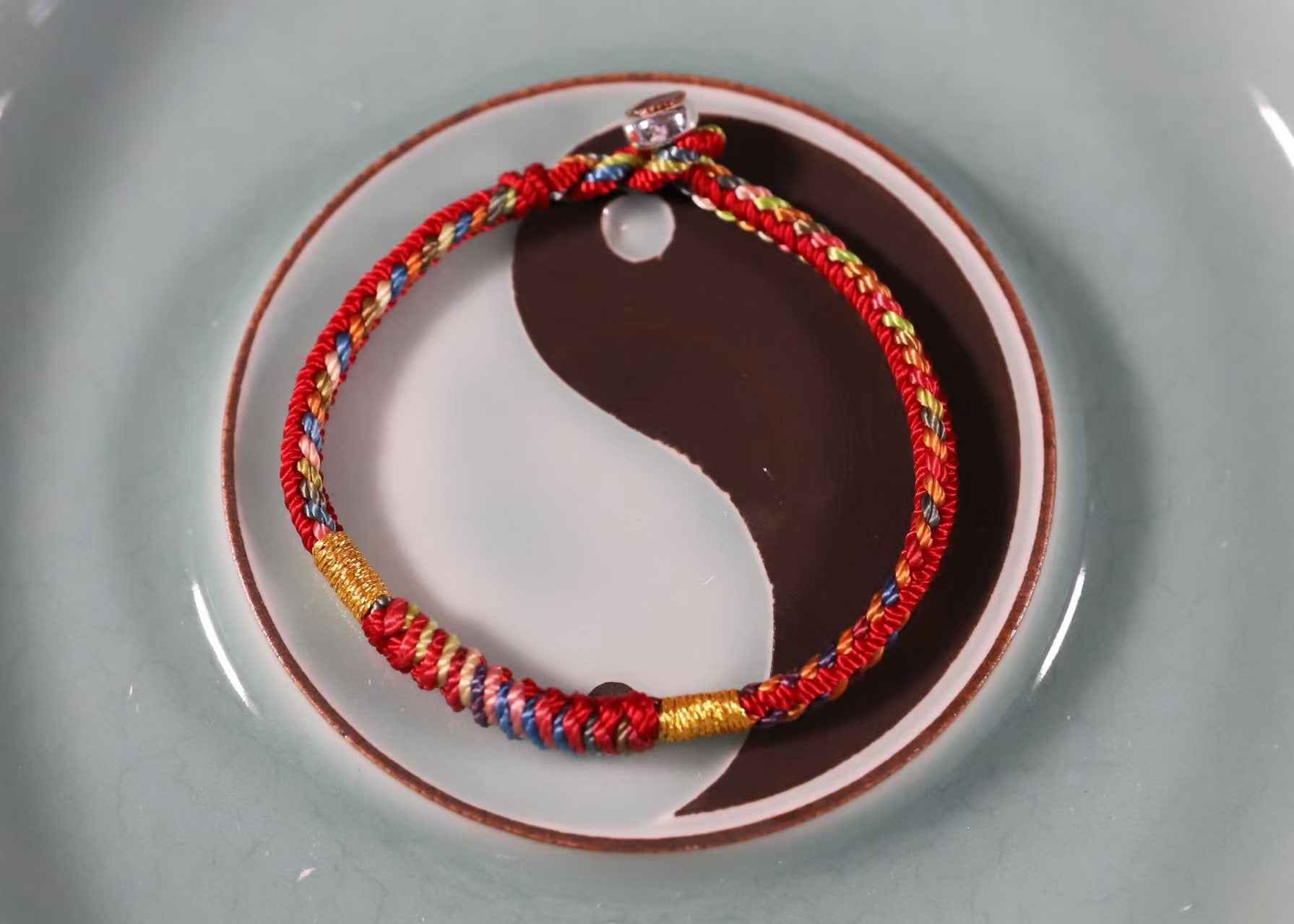 Dragon Boat Festival Five-Colored Thread Bracelet – Handwoven Harmony & Ancient Blessings